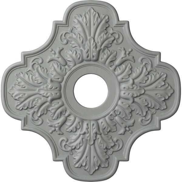 Ekena Millwork Peralta Ceiling Medallion (Fits Canopies up to 4 5/8"), 17 3/4"OD x 3 3/4"ID x 1"P CM17PE
